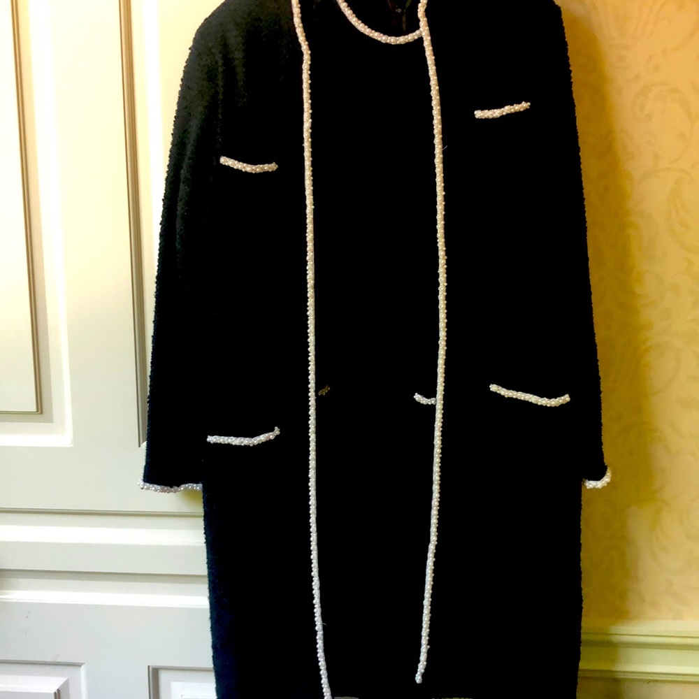 Black dress with matching sweater
